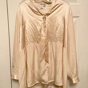 Ivory button blouse Ulla Popken